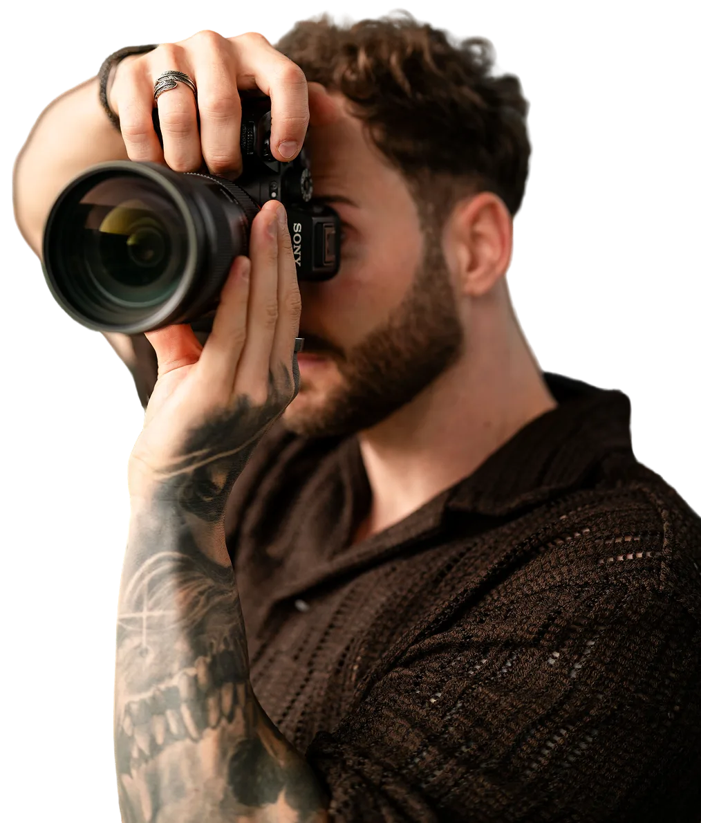 Mario von Cineflights mit Filmkamera